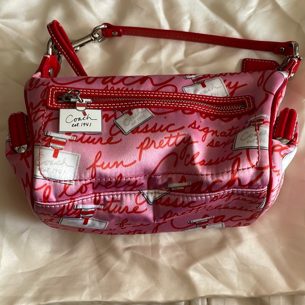 Coach Pink Satin Mini handbag